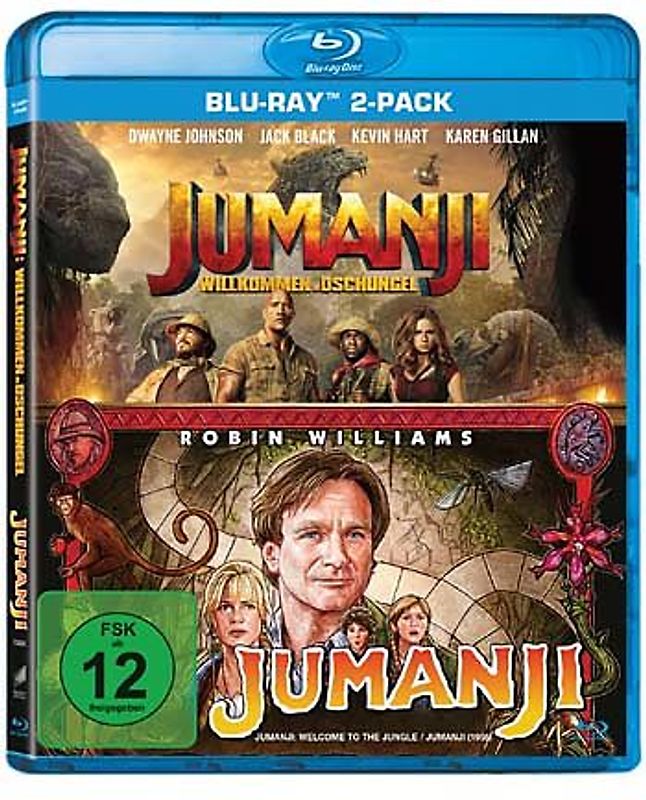 Jumanji & Jumanji - Willkommen im Dschungel [2 Discs] Blu-ray Disc
