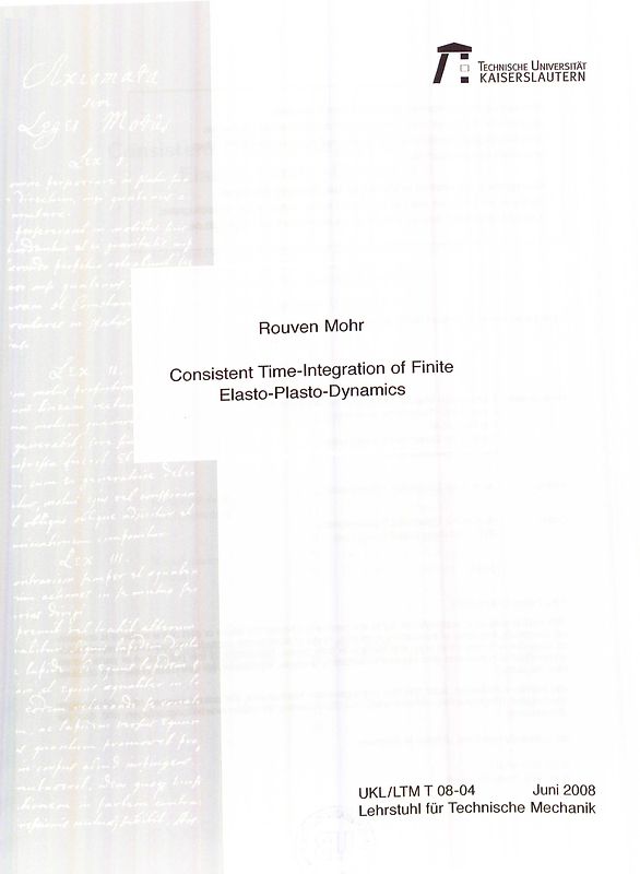 Consistent time-integration of finite elasto-plasto-dynamics