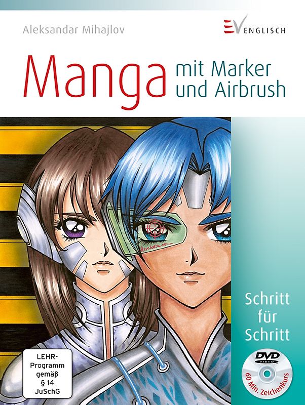 Manga mit Marker und Airbrush