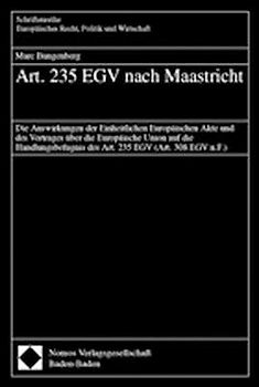 Art. 235 EGV nach Maastricht