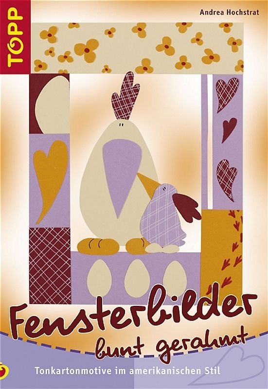 Fensterbilder bunt gerahmt