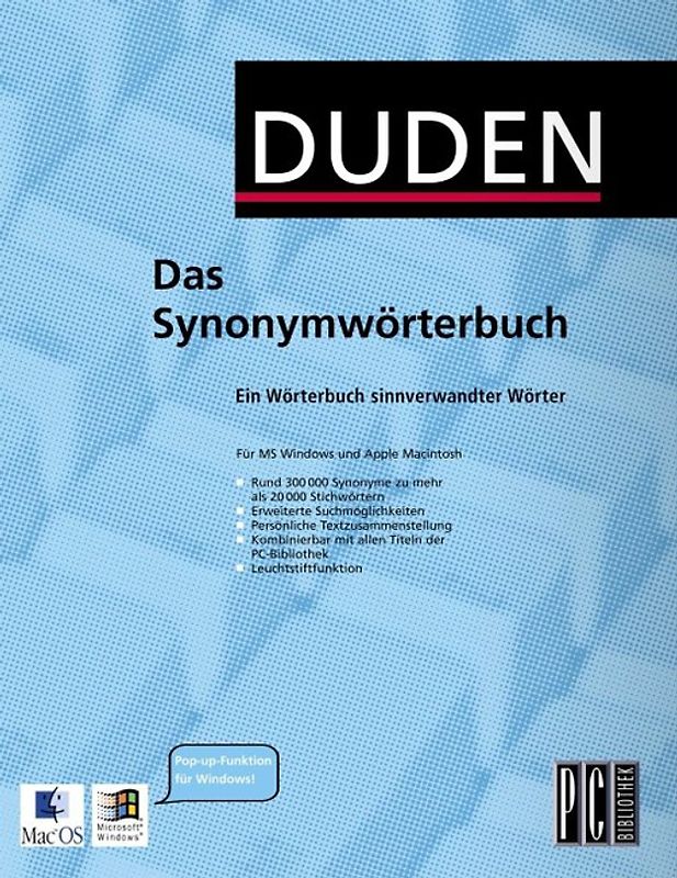 DUDEN: Synonymwörterbuch MacOS