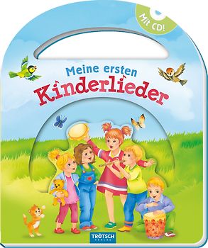 Trötsch Pappenbuch mit Henkel und CD Meine ersten Kinderlieder