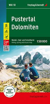 freytag & berndt Wanderkarte WKI 10 Pustertal - Dolomiten 1:50.000