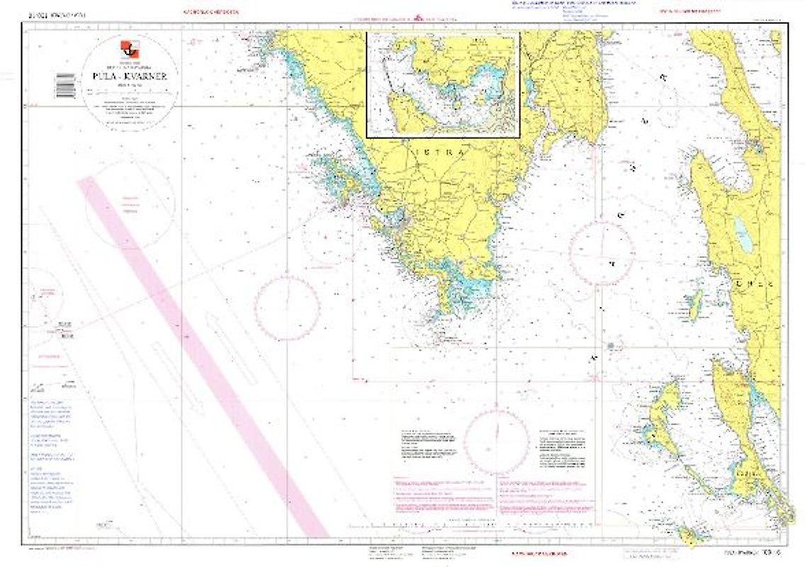 Übungs-Seekarte Pula - Kvarner 100-16