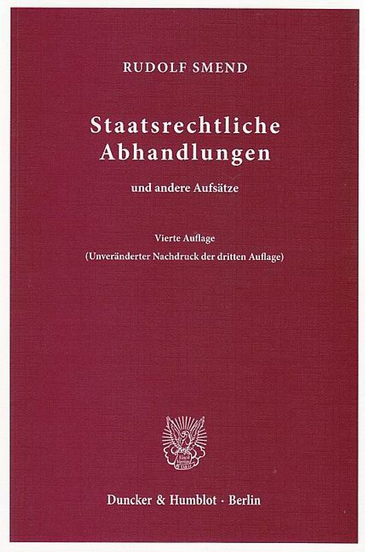 Staatsrechtliche Abhandlungen