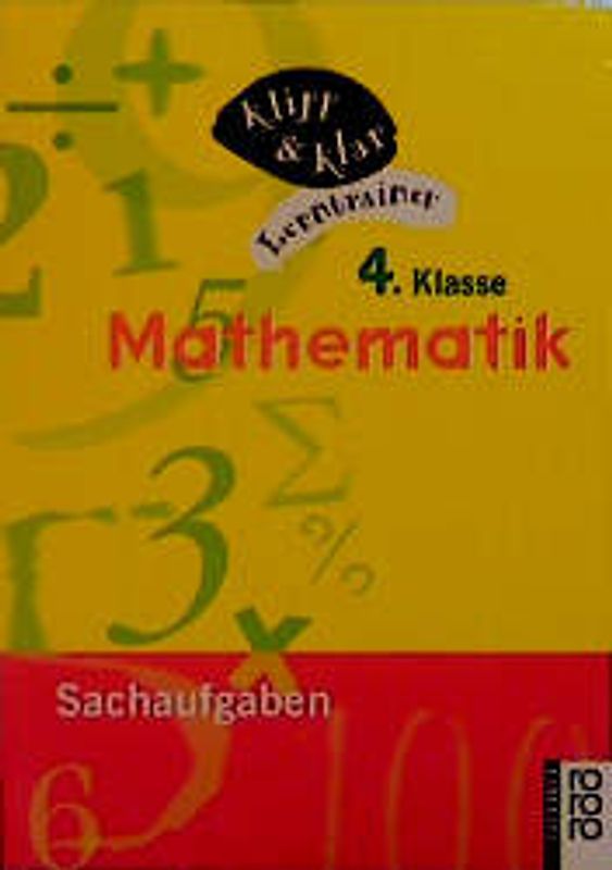Mathematik, 4. Klasse - Sachaufgaben
