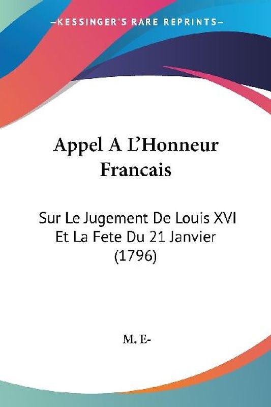 Appel A L'Honneur Francais