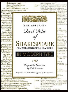 Applause First Folio of Shakespeare in Modern Type