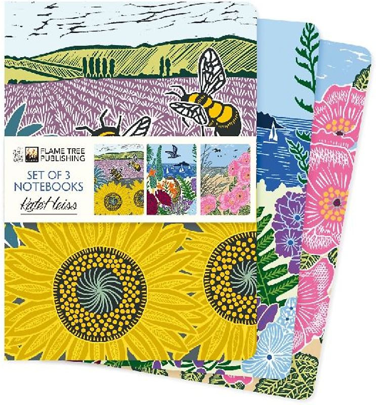 Kate Heiss Set of 3 Standard Notebooks