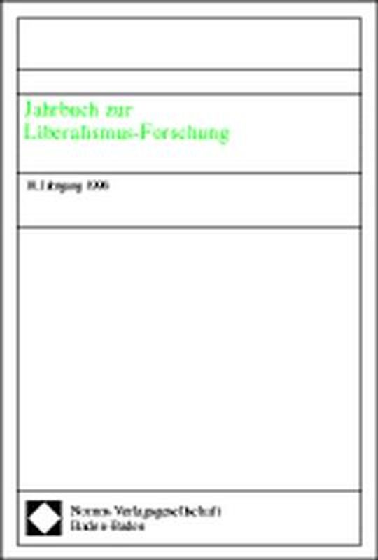 Jahrbuch zur Liberalismus-Forschung