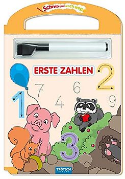Trötsch Erste Zahlen Schreib und wisch weg mit Stift: Übungsheft Lernheft Vorschule Grundschule (Schreib und Wisch Weg Lernhefte)