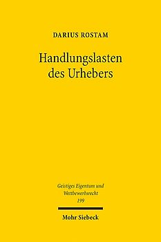 Handlungslasten des Urhebers