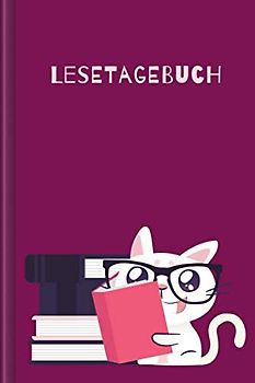 Lesetagebuch: Buchjournal zum Ausfüllen für alle Leseratten und Literaturliebhaber | Motiv: Lesende Katze
