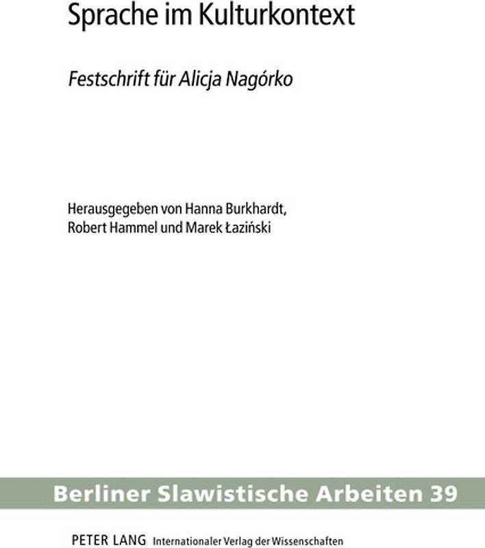 Sprache im Kulturkontext