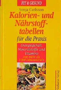 Kalorien- und Nährstoff-Tabellen für die Praxis. Energiegehalt, Mineralstoffe und Vitamine von über 1000 Lebensmitteln