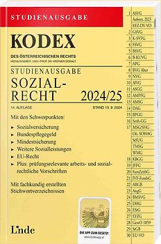 KODEX Studienausgabe Sozialrecht 2024/25