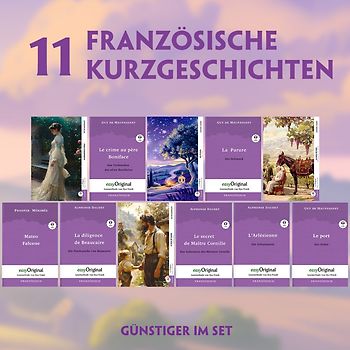 11 Französische Kurzgeschichten (11 Bücher + Audio-Online) - Frank-Lesemethode - Kommentierte zweisprachige Ausgabe Französisch-Deutsch