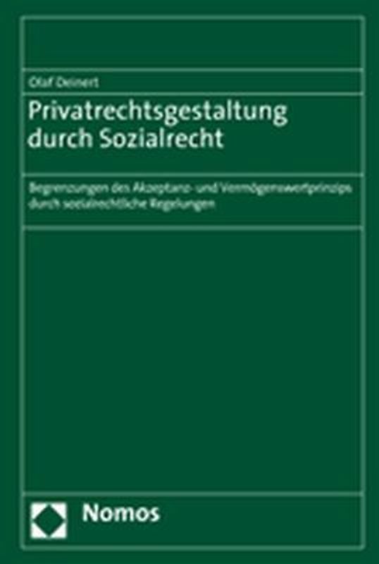 Privatrechtsgestaltung durch Sozialrecht
