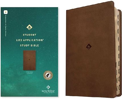 NLT Student Life Application Study Bible, Filament Enabled (Leatherlike, Rustic Brown, Indexed, Red Letter)