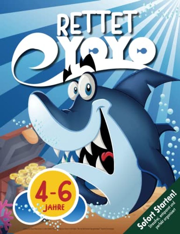 Schatzsuche Ozean Meerestiere 4-6 Jahre: Haifisch Vater Tojo fährt der Schock in die Kräten! „Wer hat Haifischsohn Yoyo gekidnappt?“ Kreative Schnitzeljagd. (Bravo Schatzsuche)