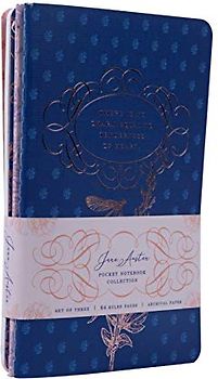Jane Austen Sewn Pocket Notebook Collection (Set of 3)