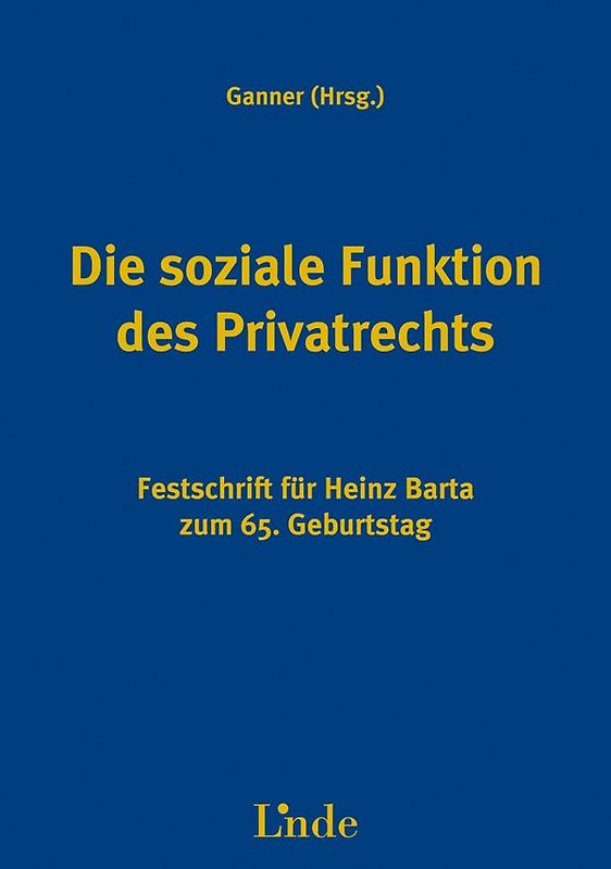 Die soziale Funktion des Privatrechts