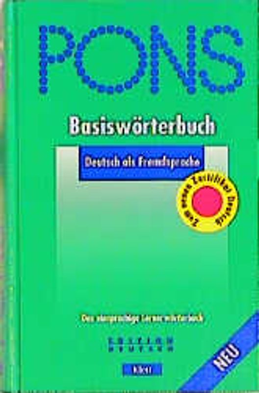 PONS Basiswörterbuch Deutsch als Fremdsprache