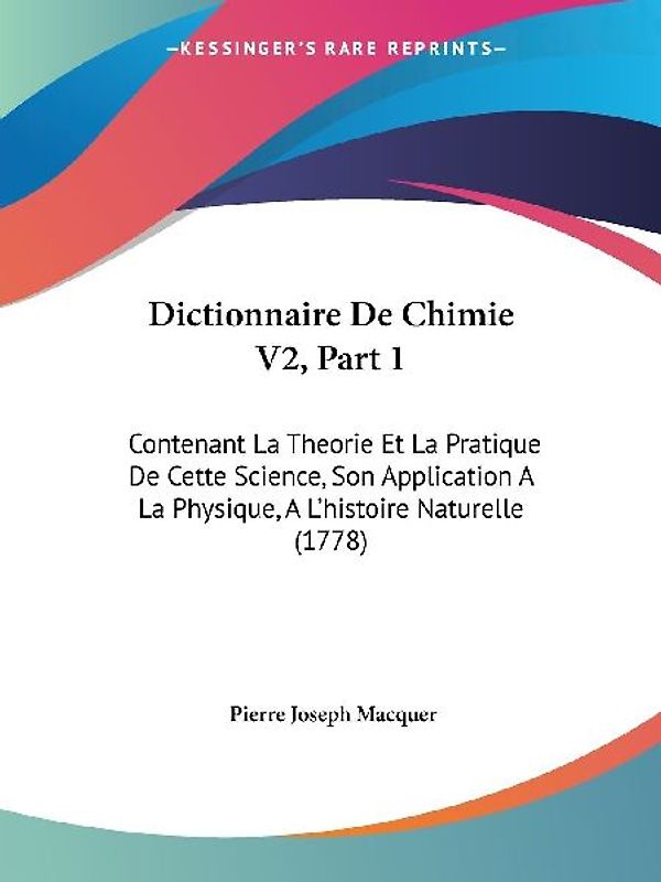 Dictionnaire De Chimie V2, Part 1