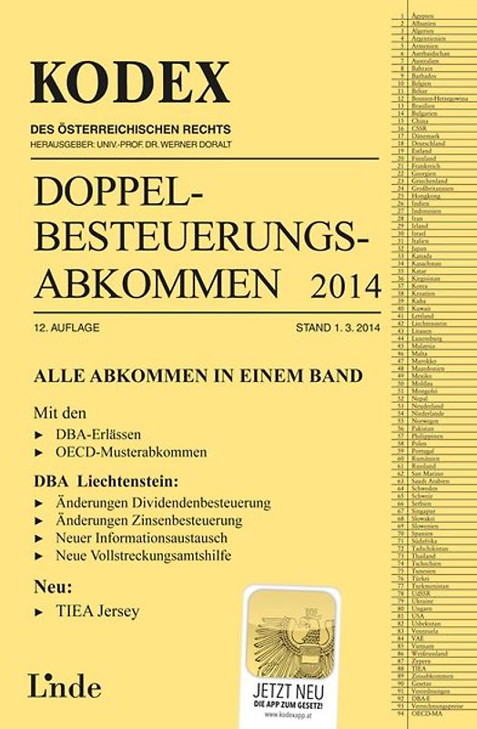 KODEX Doppelbesteuerungsabkommen 2014