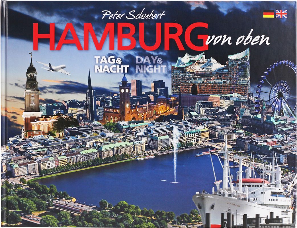 Hamburg von oben - Tag und Nacht