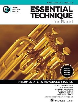 Essential Technique for Band - Baritone B.C. Book 3 with Online Resources