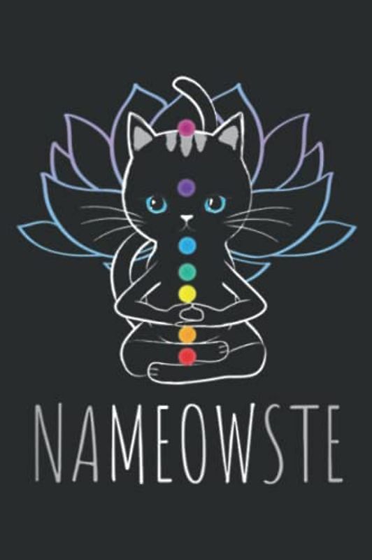 Funny Zen Kitty Yoga Cat Lover Nameowste Buddha Cat: Lined Journal & Diary for Writing & Notes for Girls and Women, Memo Diary Subject Notebooks Planner, 6"x9"