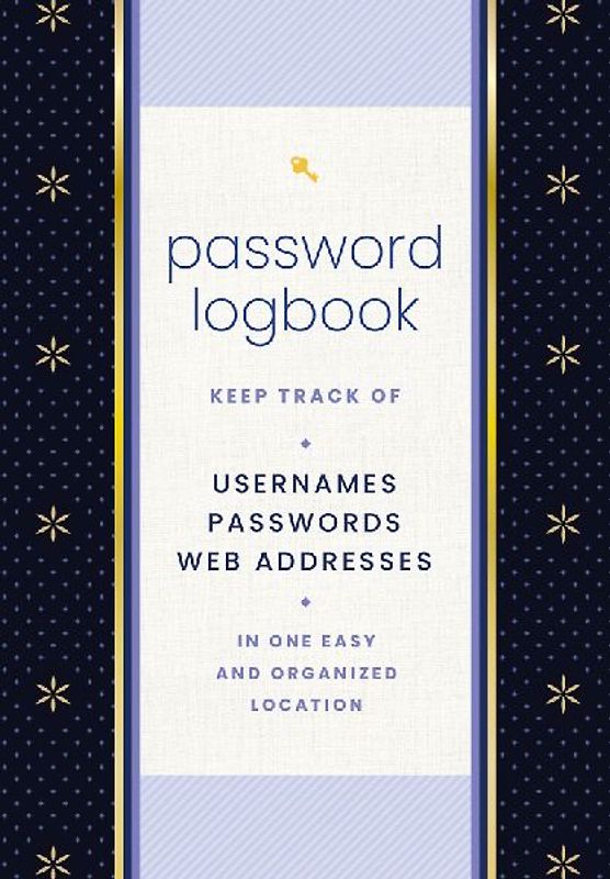 Password Logbook (Black & Gold)