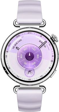 Image of Huawei Watch GT 6 41 mm roestvrijstalen kast zilver met fluorelastomeer bandje violet (Refurbished)
