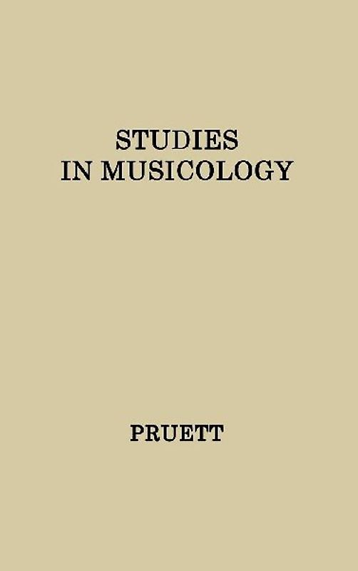Studies in Musicology