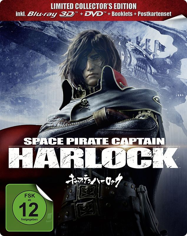 Space Pirate Captain Harlock 3D [Steelbook, Limited Collector's Edition] 3D Blu-ray Disc