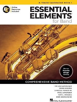 Essential Elements for Band - BB Tenor Saxophone Book 1 with Eei Online Resources BB Tenor Sax Method Songbook and Sheet Music for School Band Students and Teachers Comprehensive Band Method