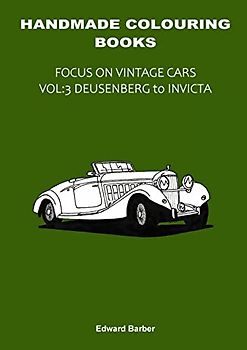 Handmade Colouring Books - Focus on Vintage Cars Vol