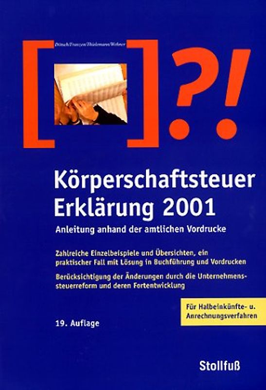 Körperschaftsteuer-Erklärung 2001