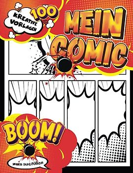 Zeichnen Comic: Zeichnen Sie Ihre Originalcharaktere und schreiben Sie ein einfaches Szenario, um Ihre eigene Comic-Geschichte aus 100 leeren Anime-Vorlagen zu erstellen