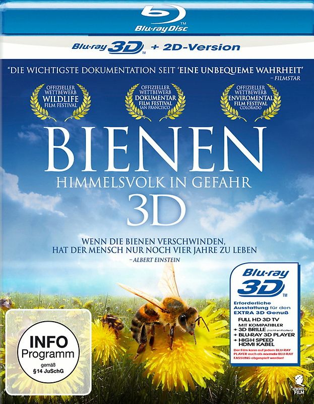 Bienen - Himmelsvolk in Gefahr 3D [inkl. 2D Version] 3D Blu-ray Disc