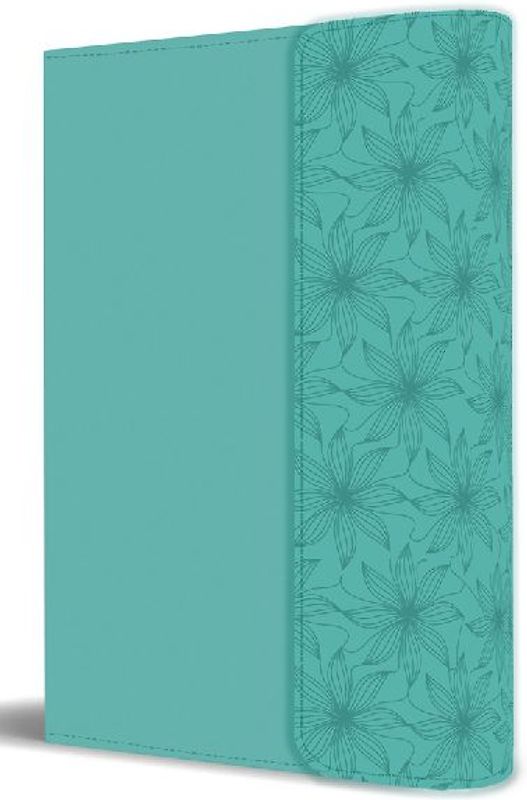 Biblia Rvr 1960 Tamaño Manual, Símil Piel Aquamarina Con Solapa E Imán / Spanish Bible Rvr 1960 Handy Size Large Print Leathersoft with Magnet