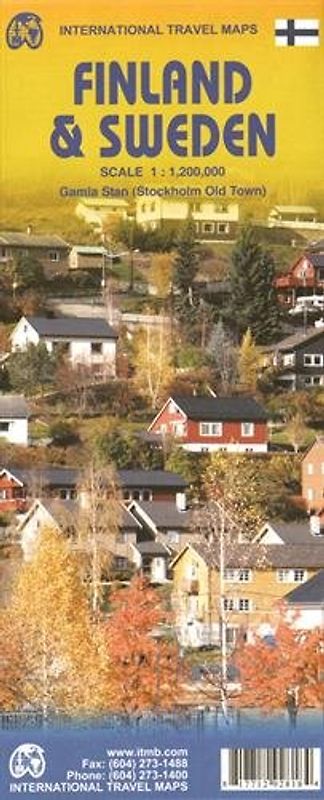 Topographische Karte Sweden & Finland: Gamla stan (Stockholm Old Town)