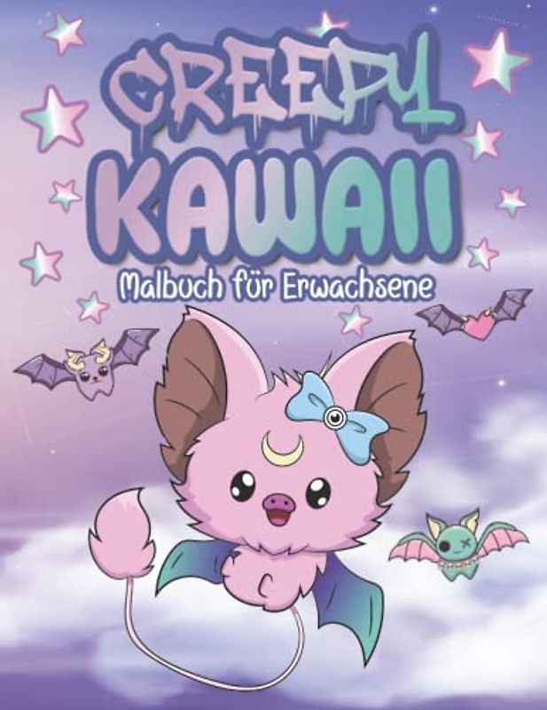 Creepy Kawaii Malbuch: Horror Malbuch für Erwachsene mit 25 süßen Motiven zum Ausmalen