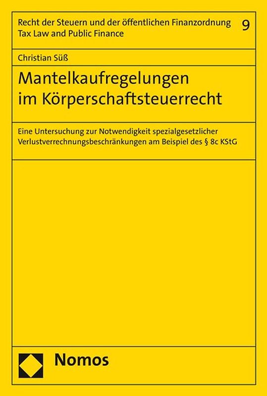 Mantelkaufregelungen im Körperschaftsteuerrecht