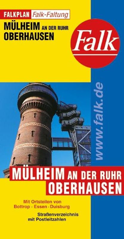 Mühlheim-Oberhausen Falkfaltung. Mit Stadtteilen von Bottrop /Essen /Duisburg