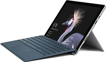 Microsoft Surface Pro 5 12,3" Intel Core m3 128GB SSD 4GB RAM [Wi-Fi, inkl. kobaltblauem Keyboard Dock, Surface Pro 4-Type Cover] grau