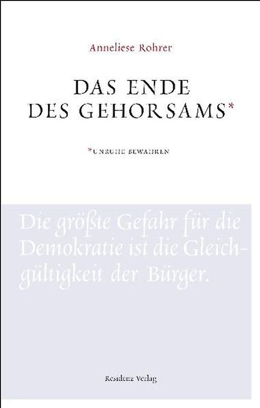 Das Ende des Gehorsams