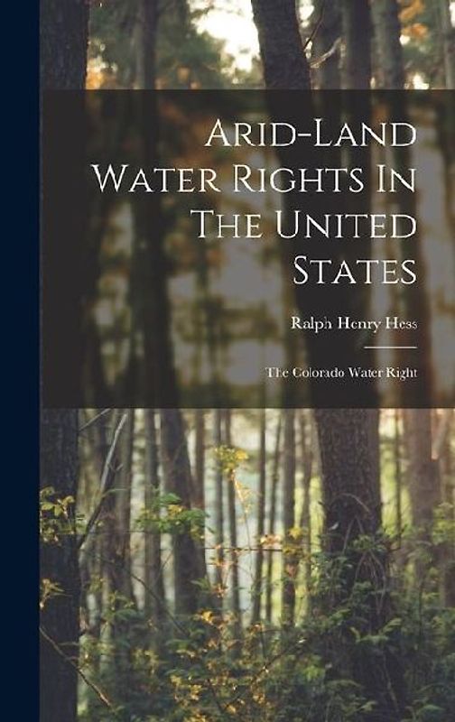 Arid-land Water Rights In The United States